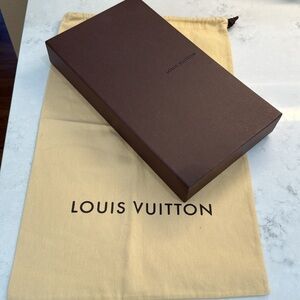 Louis Vuitton Box 11.75x 6.5 and Large Draw String Dust Bag 11x17